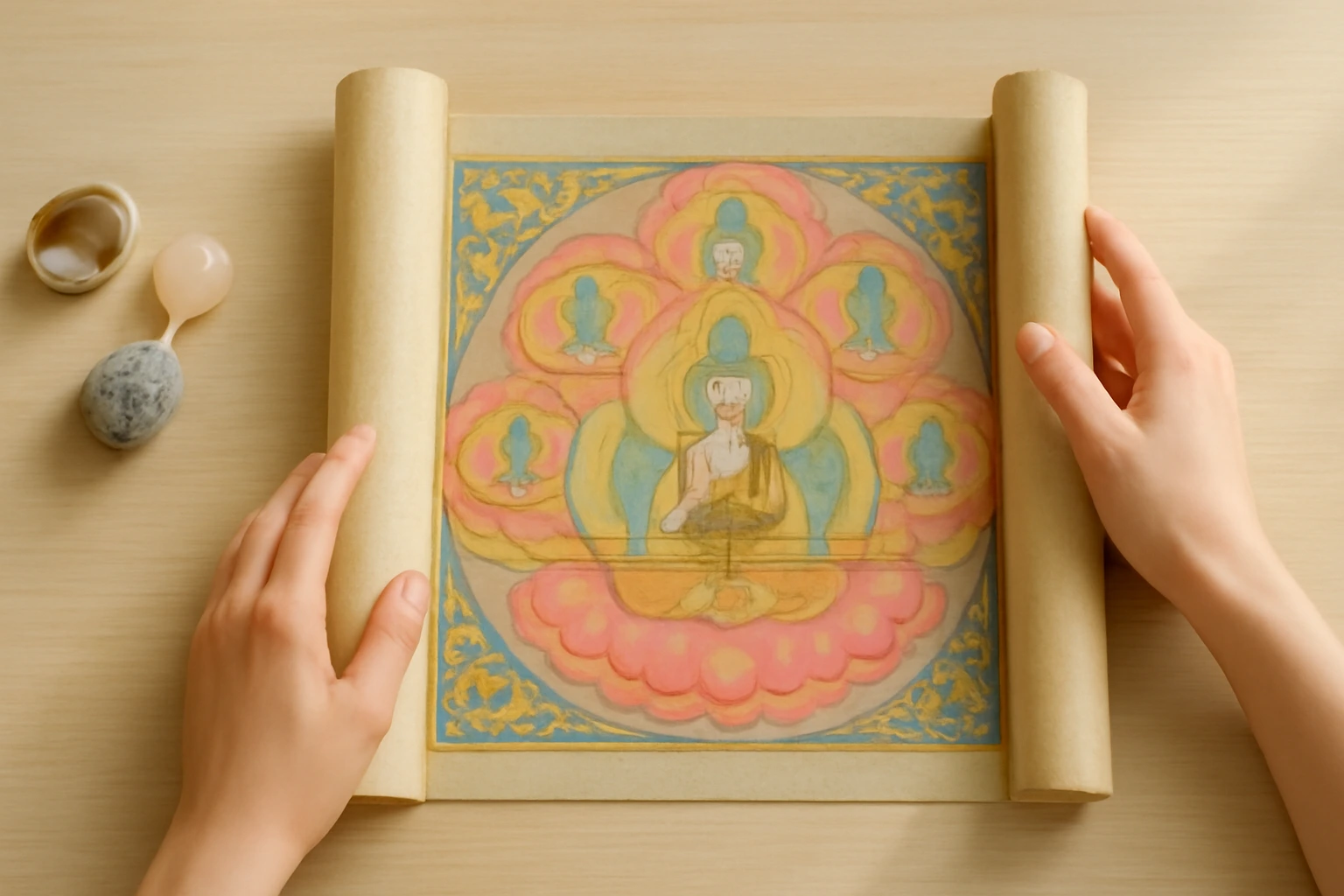 Hư Không Tạng trong Mật tông: Hư Không Tạng viện, năm vị Hư Không Tạng và hình ảnh sao Mai