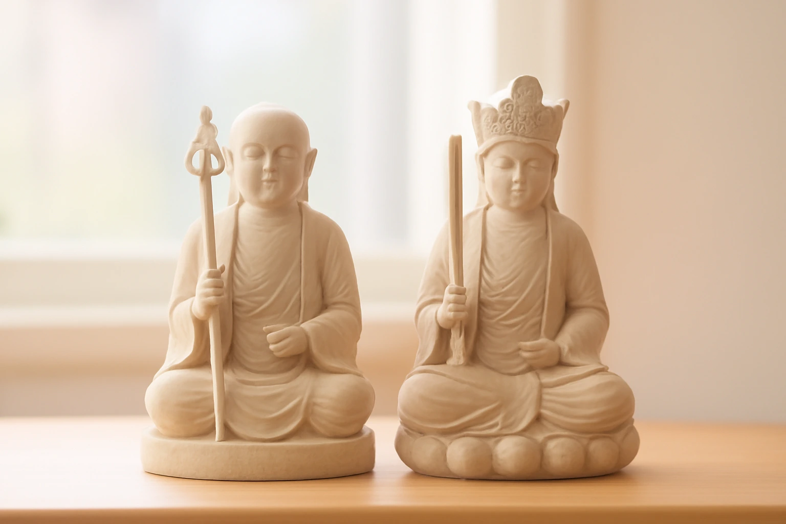 Hư Không Tạng và Địa Tạng: cặp Bồ Tát trời và đất, giống nhau ở đâu, khác nhau ở đâu